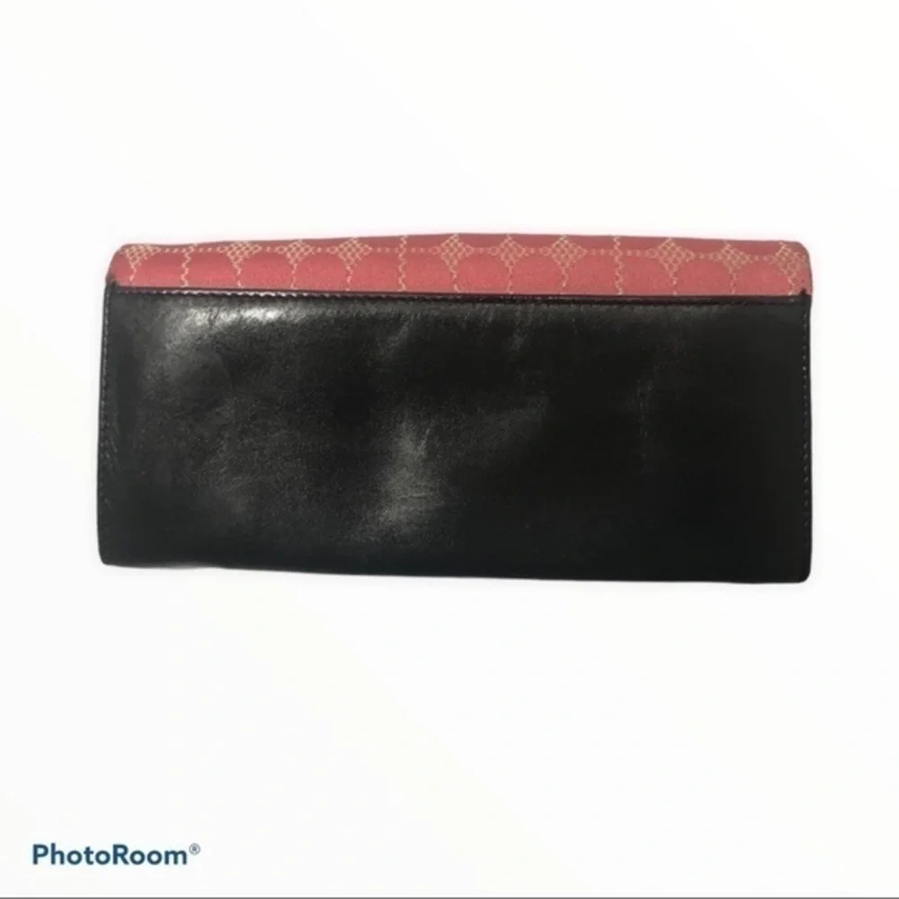 Kate spade vintage pink black wallet